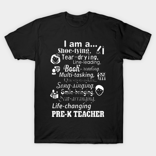 I'm A Pre-K Teacher T-Shirt by DesignShirt